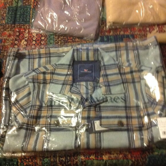 Vineyard Vines Men's Large Button Down Front Shirt Jacket - New with Tags - Picture 1 of 6